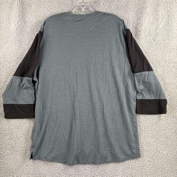 Patagonia Shirt Mens Extra Large XL Merino Wool Blend 3/4 Sleeve Bike Jersey - Picture 13 of 14